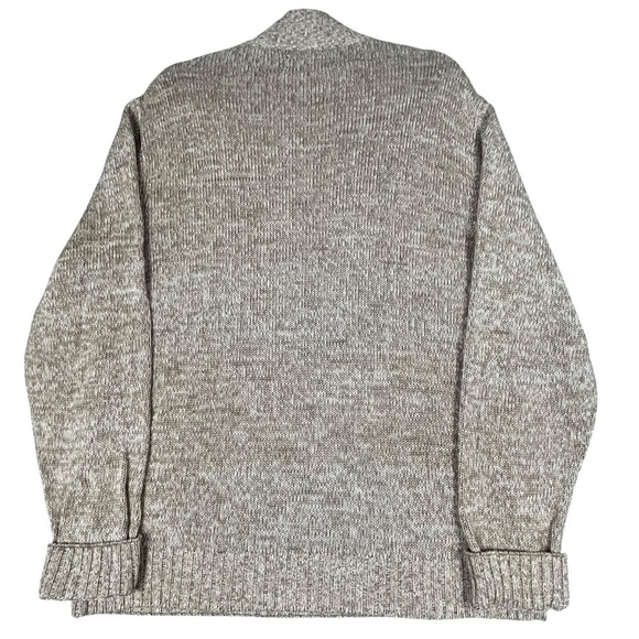 Chaps Brown Elbow Patch Preppy Academia Classic Cozy Grandpa Sweater* - Sz L - Picture 2 of 16